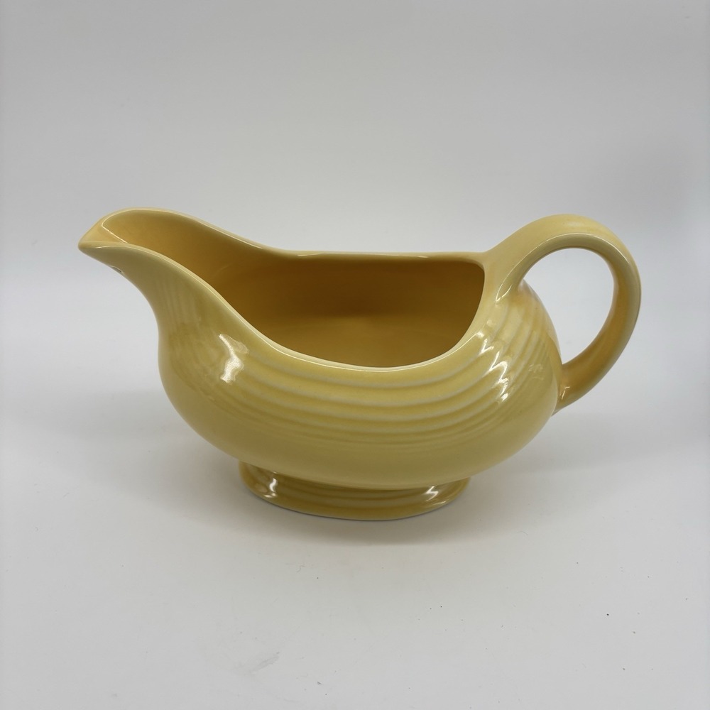 Vintage Fiesta Yellow Gravy Boat Fiestaware Homer Laughlin USA 1997 Excellent